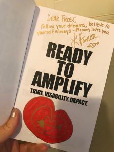 Ready to Amplify book with inscription